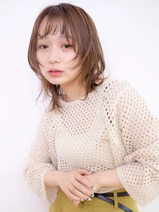 ミディアム カラー BASSA 石神井公園店のヘアスタイル