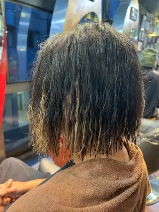ショート メンズ 横浜カットパーマ 特殊/ 平林侑馬のヘアスタイル