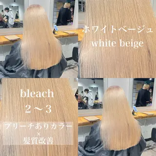 ロング カラー ️💕淡いハイトーン 💕︎︎ひかるのヘアスタイル