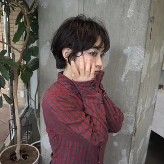 ショート パーマ 松井美樹/似合わせ ガーリー・韓国のヘアスタイル