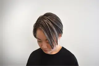 ショート カラー メンズ特化 パーマ/オザワのヘアスタイル