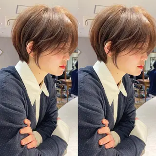 ショート カラー Aster 店長 れおん✂️のヘアスタイル