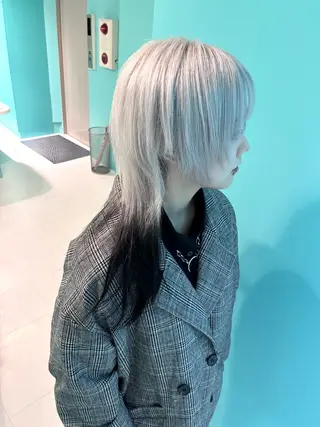 カラー 地雷系/サブカル/ ハイトーン/がーたんのヘアスタイル