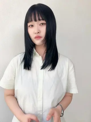 ミディアム ベージュカラー/ 新潟/万代/なお🎀のヘアスタイル