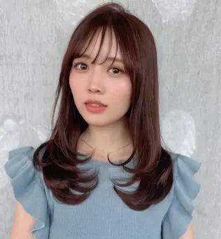 セミロング ☁️透明感カラー× レイヤー ☁️ノアのヘアスタイル