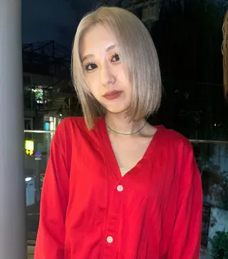 ミディアム カラー IO/ブリーチカラー 特化美容師✨のヘアスタイル