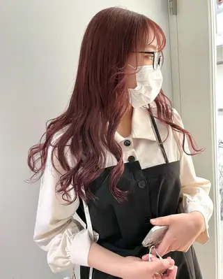 カラー 酸性ストレート 髪質改善のヘアスタイル