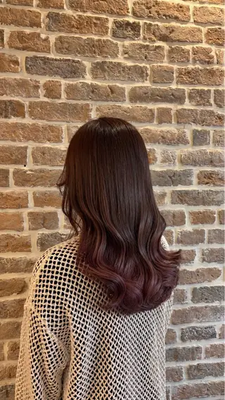 ロング カラー 遠藤 千蘭のヘアスタイル