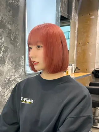 ショート カラー 【縮毛矯正ブリーチ】 MANATO🌈のヘアスタイル