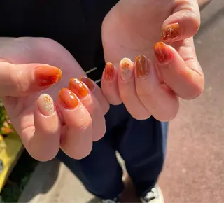 ネイル はばすみれ🎀ﾈｲﾙ 光ﾌｪｲｼｬﾙ ﾍｱのネイルデザイン