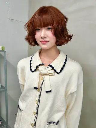 ミディアム カラー ゆほこ クリーミーcolorのヘアスタイル