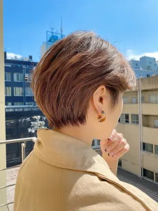 ショート 🌟モテ髪ショート 🌟店長 津賀涼のヘアスタイル