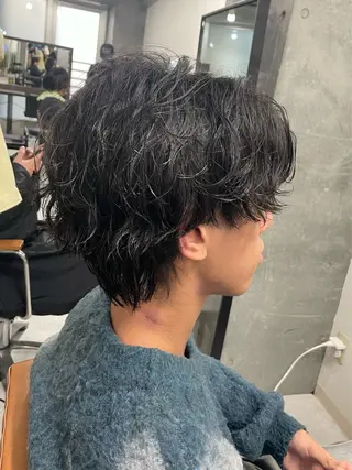 パーマ メンズ メンズモテパーマ💙 fuwaのヘアスタイル