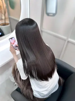 ミディアム カラー ALLEN hair 梅田店のヘアスタイル