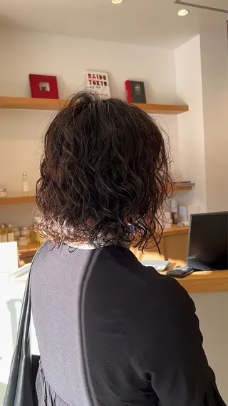 ミディアム 山口 陸のヘアスタイル