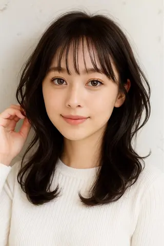 ミディアム 🛑柔らか透明感 カラー🛑大谷のヘアスタイル