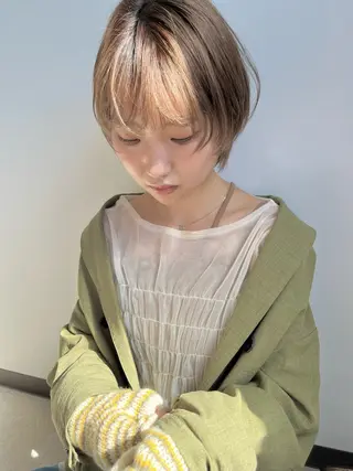ショート カラー ヘアアレンジ 溝口 ひなこのマツエク・マツパデザイン