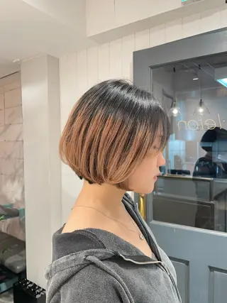 ショート レイヤー♡ 石川優奈のヘアスタイル