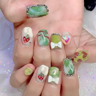 ネイル 3Dアートネイル💗 都築レナのネイルデザイン