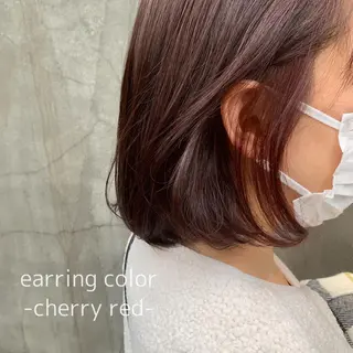 ショート カラー ヘアアレンジ 髪質改善カラー&TR 縮毛矯正/弱酸性矯正のヘアスタイル