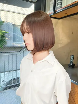 ショート カラー パーマ ショートボブ髪質改善 縮毛矯正のプロ山道潤のヘアスタイル
