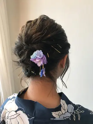 ミディアム ヘアアレンジ 山下 直人のヘアスタイル