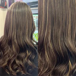 ロング カラー 難波・デザイン・ ハイトーン☆Rei☆のヘアスタイル