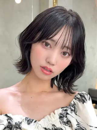 ショート カラー ボブ/レイヤーボブ/ 髪質改善/梶川 夏季のヘアスタイル