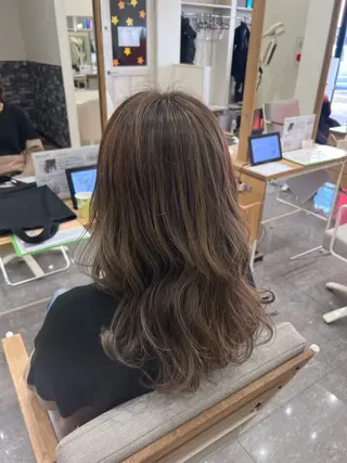 ロング カラー 太白区/白髪ぼかし ハイライト/千葉達人のヘアスタイル