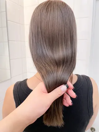 ミディアム カラー パーマ ヘアアレンジ 💖美髪矯正💖 辻未侑のヘアスタイル