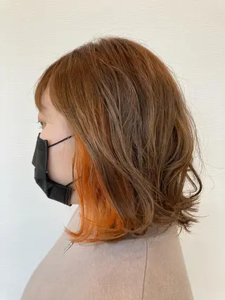 ミディアム PazRood 山下のヘアスタイル