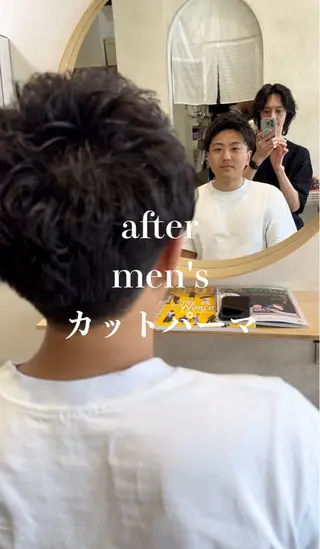 ショート パーマ メンズ メンズ指名多数!! 田島史也のヘアスタイル