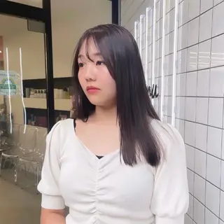 ロング カラー パーマ ヘアアレンジ メンズ mona/ ストレートスタイル✨のヘアスタイル