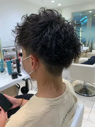 ショート パーマ メンズ ケンジアネッタ Men'sのヘアスタイル