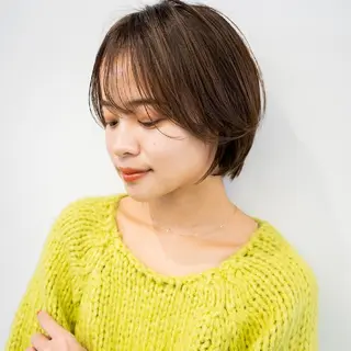 ショート 天王寺韓国ヘア 小山歓実のヘアスタイル