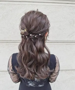 ヘアアレンジ 暖色ブリーチ ⭐️honokaのヘアスタイル