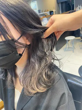 ロング カラー ヘアアレンジ メンズ キッズ ネイル マツエク・マツパ 透明感カラー🤎 ゆりのヘアスタイル