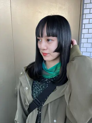 ロング カラー 産休の為お休みです! 小島凜のヘアスタイル