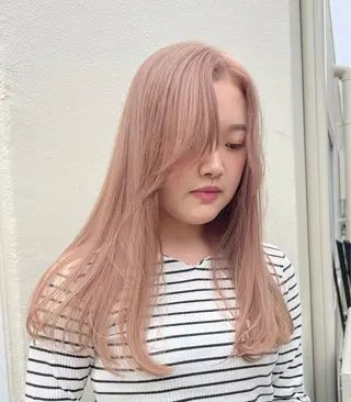 ロング カラー ブリーチ　ハイトーン 特化🌈フジタハルキのヘアスタイル