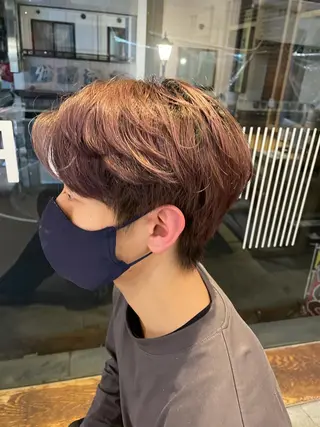 ショート カラー メンズ レイヤーカット 特化型シオンのヘアスタイル