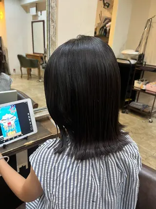 ミディアム キッズ 松原 樹里のヘアスタイル