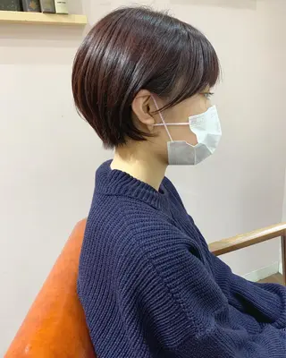 ショート カラー stylist店長 岡本真依のヘアスタイル