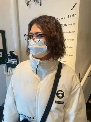 ミディアム クスカワ ノリエのヘアスタイル