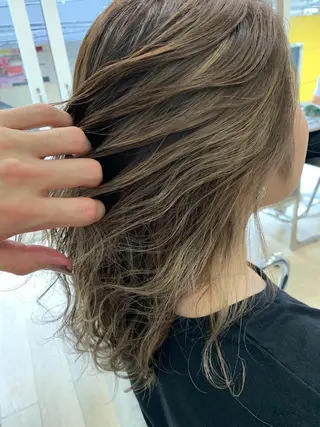 セミロング カラー Reb_keiji 👑小倉圭司のヘアスタイル