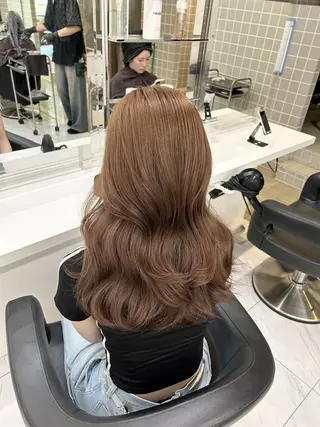 カラー 透明感ベージュ🤎 ナチュラルレイヤーのヘアスタイル