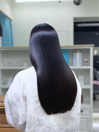 ロング 髪質改善レイヤー/ 雨のヘアスタイル