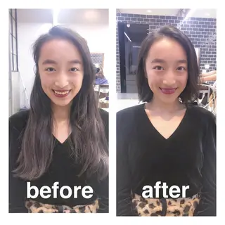 ショート 中村 美穂のヘアスタイル