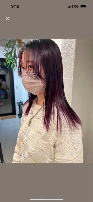 ロング カラー ヘアアレンジ SOLAS 緑地公園店のヘアスタイル