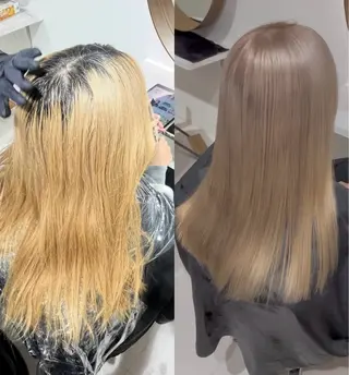 カラー ニトウ レイナのヘアスタイル