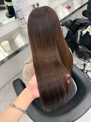 ロング カラー 中韓レイヤー/ ブラウン🤎はやとのヘアスタイル